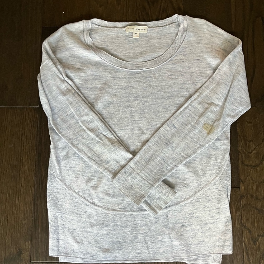 White + Warren blue sweater, size xsmall